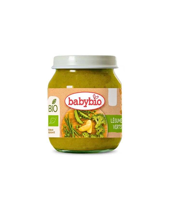 BABYBIO Légumes verts pot 130 gr + 4 mois