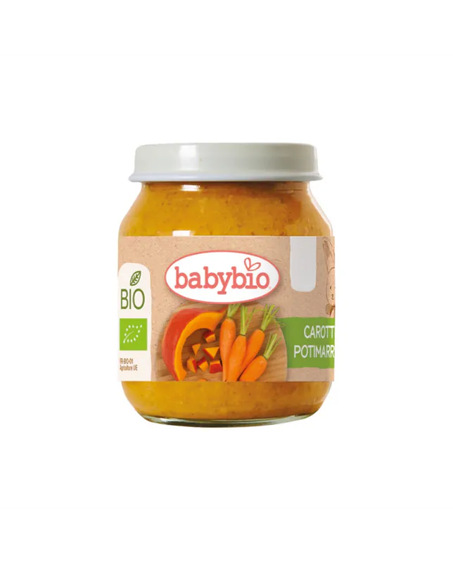 BABYBIO Carotte Potimarron pot 130 gr + 4 mois