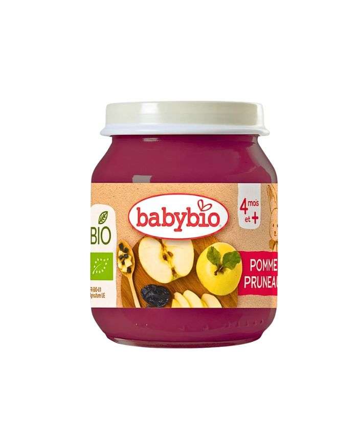 BABYBIO Pomme Pruneau pot 130 gr + 4 mois