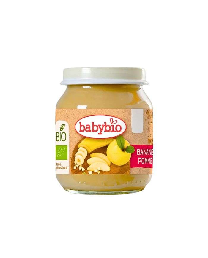 BABYBIO Banane Pomme pot 130 gr + 4 mois