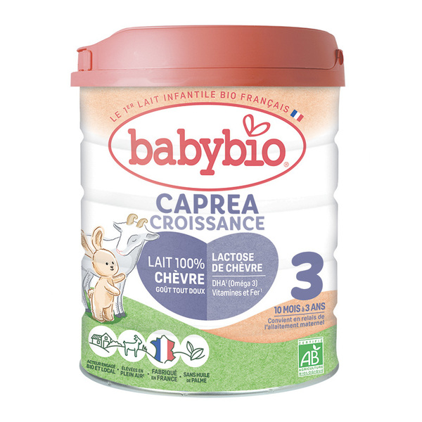 BABYBIO Caprea Lait 3ème âge / BT de 800 gr de 10 mois à 3 ANS