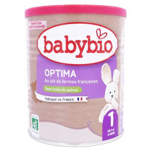 BABYBIO Optima Lait 1er âge / BT de 400 gr de 0 à 6 mois