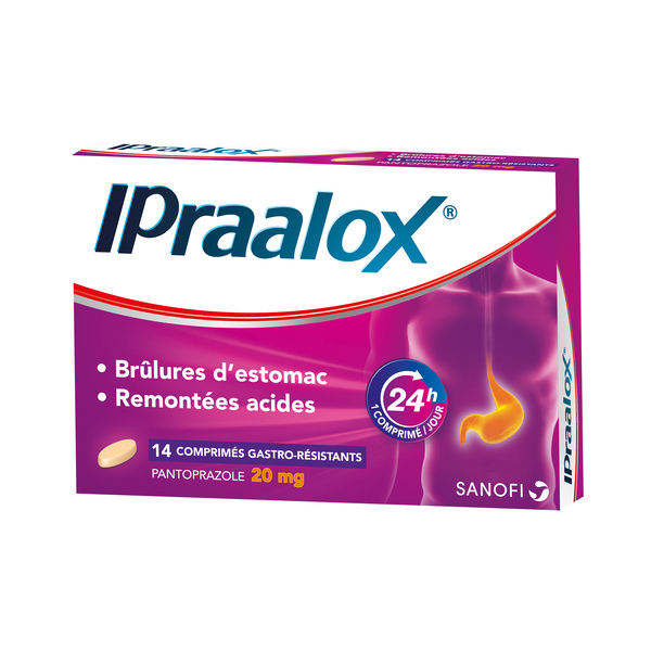 IPRAALOX comprimé GASTRO RESISTANT 20 mg / BT 14