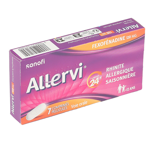ALLERVI FEXOFEN comprimé 120 mg / BT 7