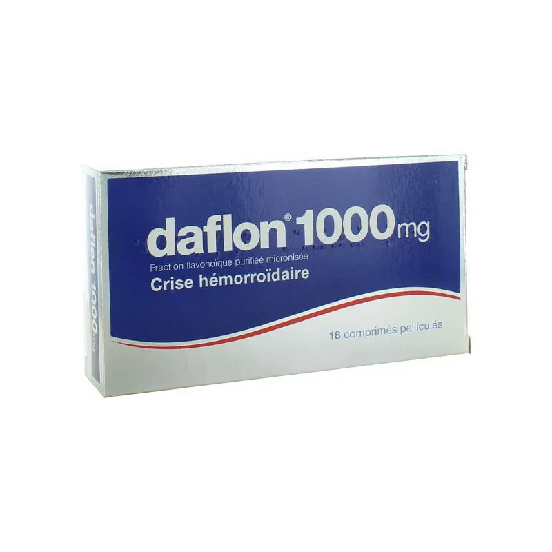 DAFLON comprimé pélliculé 1000 mg / BT 18