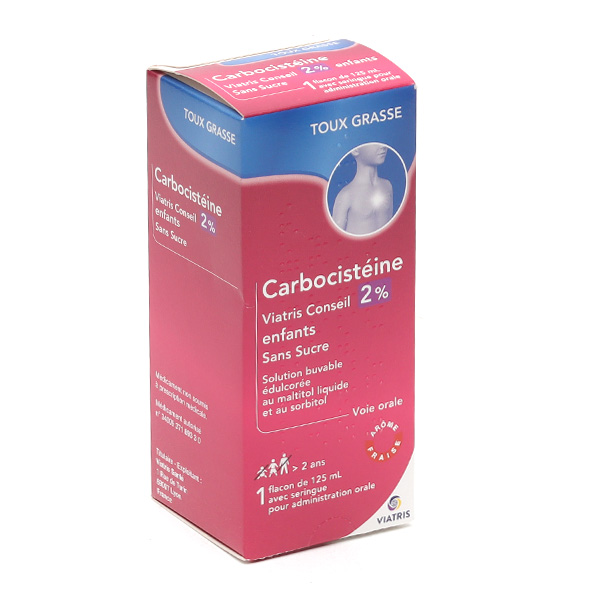 CARBOCISTEINE MYLAN 2%, en sachet 125 ml