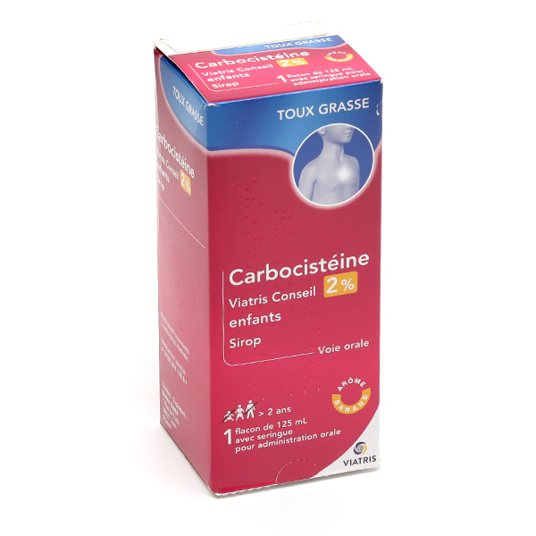 CARBOCISTEINE MYLAN 2%, Enfant, flacon de 125 ml