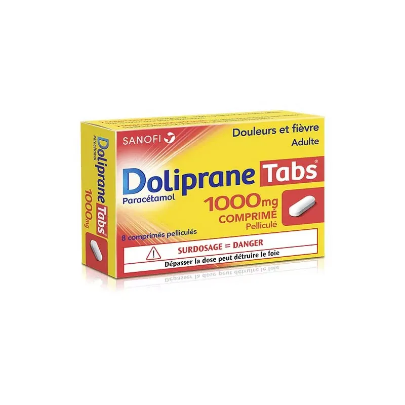 DOLIPRANE TABS comprimé 1 gr / BT 8