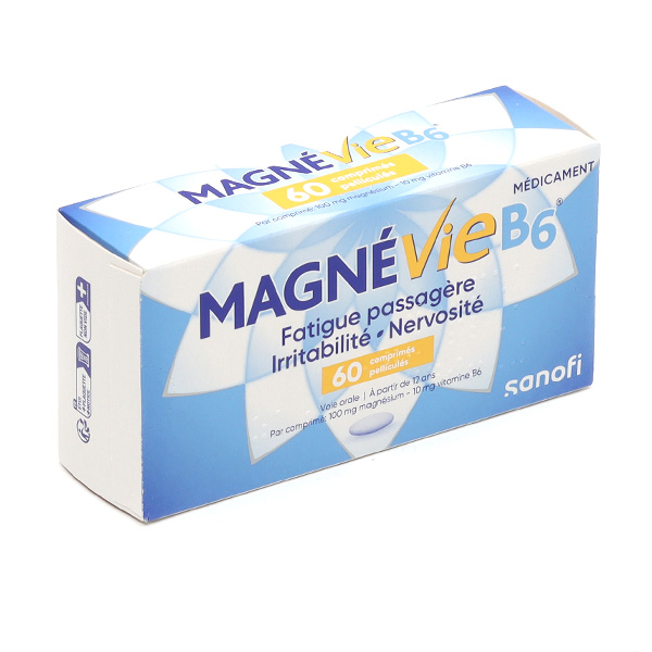 MAGNEVIE B6 comprimé 100 mg / BT 60 LOT 2