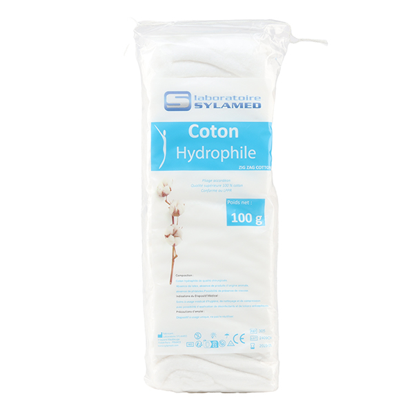 COTON HYDROPHILE sachet de 100 gr