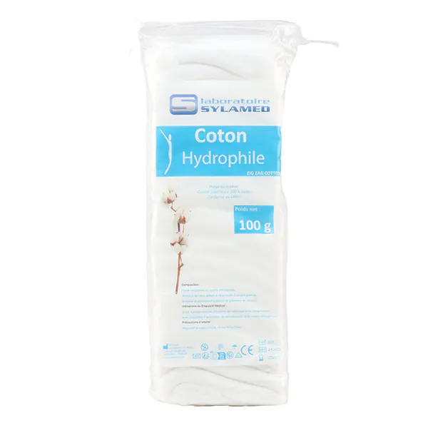 COTON HYDROPHILE sachet de 100 gr