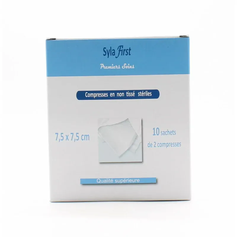 COMPRESSES Stériles Non Tissées 7,5 X 7,5 / BT 10*2