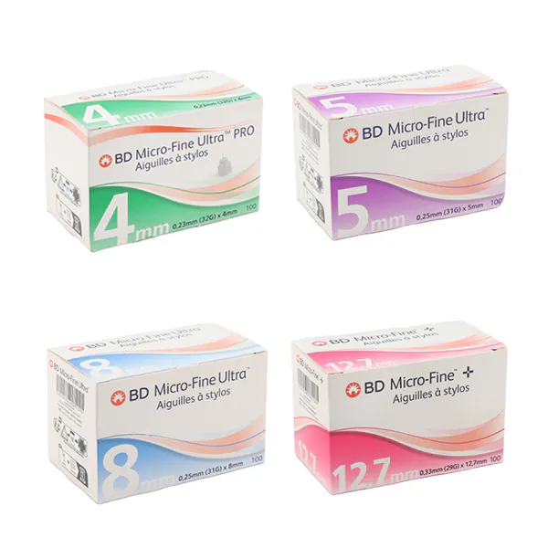 BD MICRO-FINE AIGUILLES ULTRA A STYLOS 0,23 mm ( 32 gr ) x 4 mm / BT 100