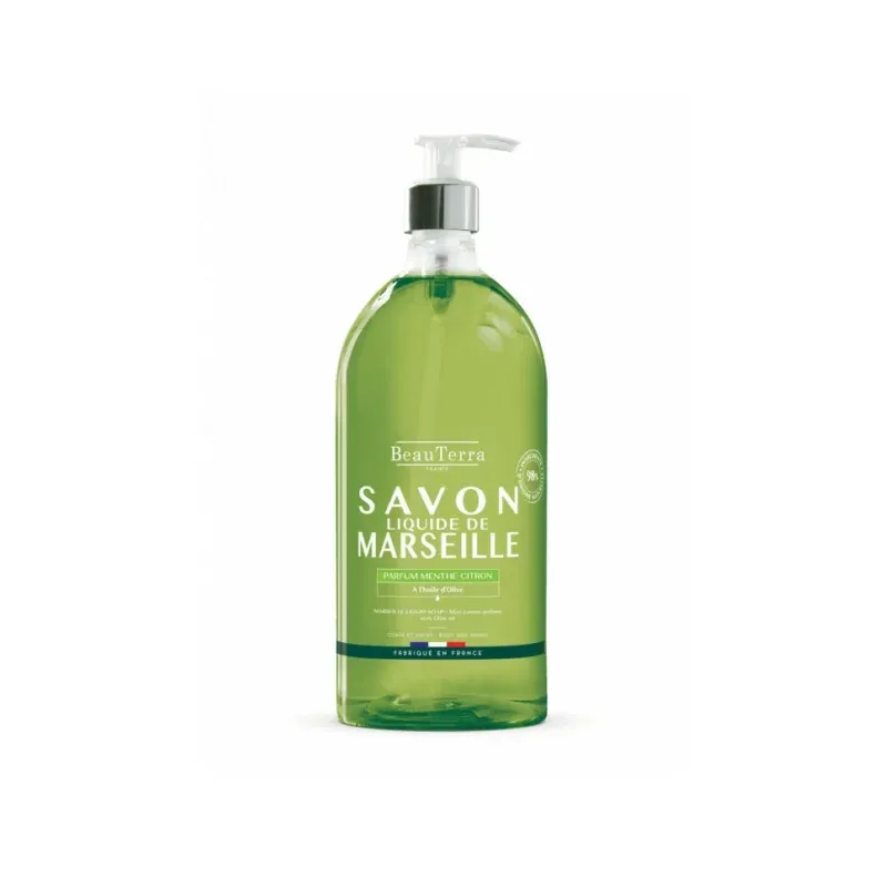 SAVON LIQUIDE DE MARSEILLE à la Menthe Citron 1 L