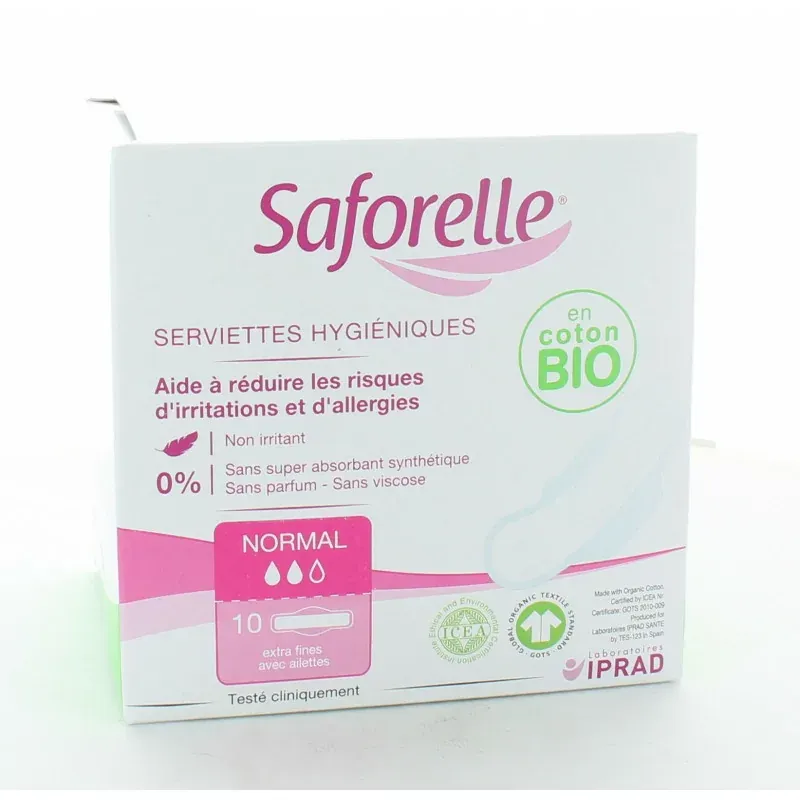 SERVIETTE SAFORELLE Coton Jour 10
