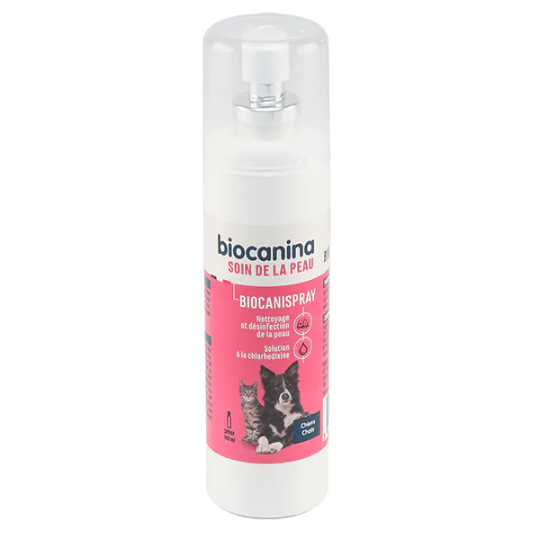 BIOCANISPRAY CHLORHEXYDINE flacon de 100 ml