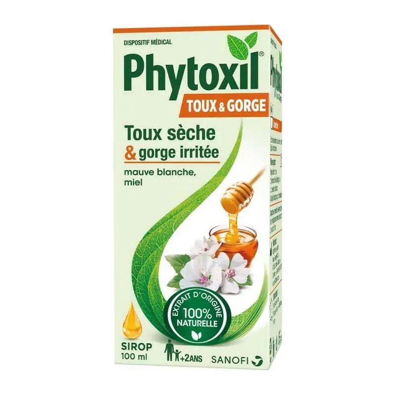 PHYTOXIL SIROP TOUX arôme Miel Mauve Blanche flacon de 100 ml