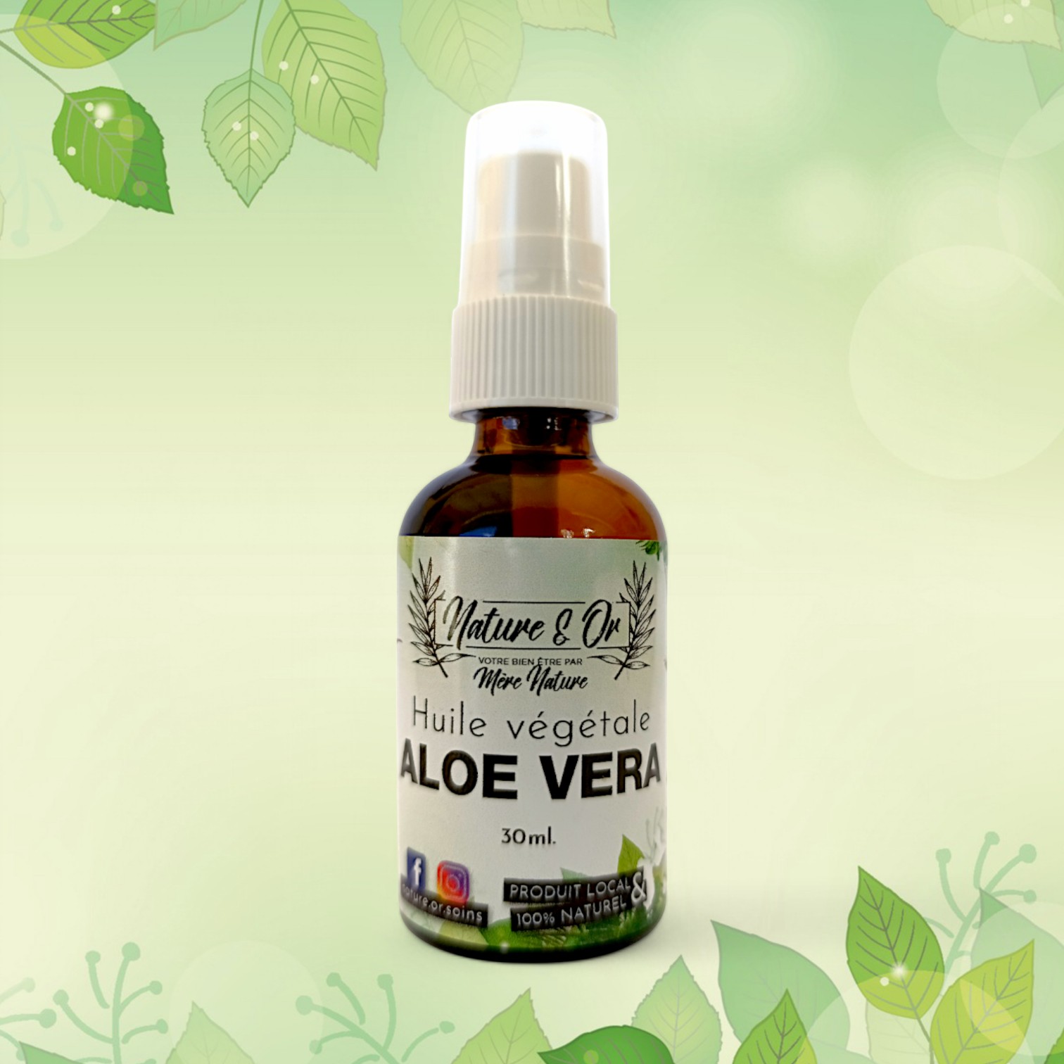 HUILE VÉGÉTALE Aloé Véra flacon de 30 ml