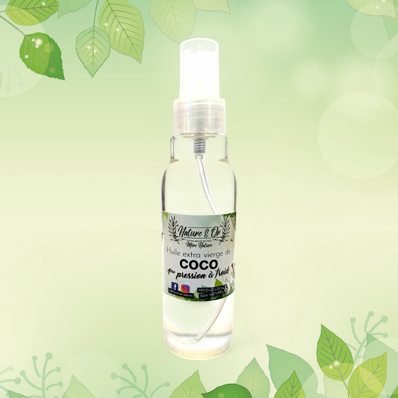 HUILE VÉGÉTALE Coco flacon de 100 ml