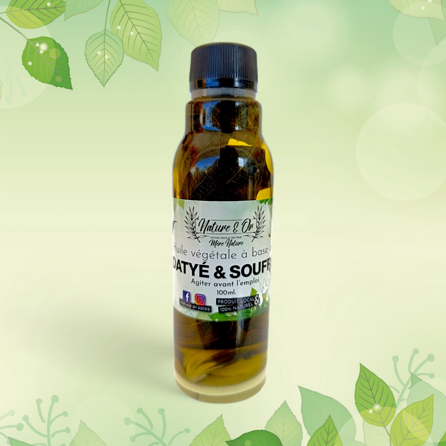 HUILE VÉGÉTALE Datye Cassia Alata flacon de 100 ml