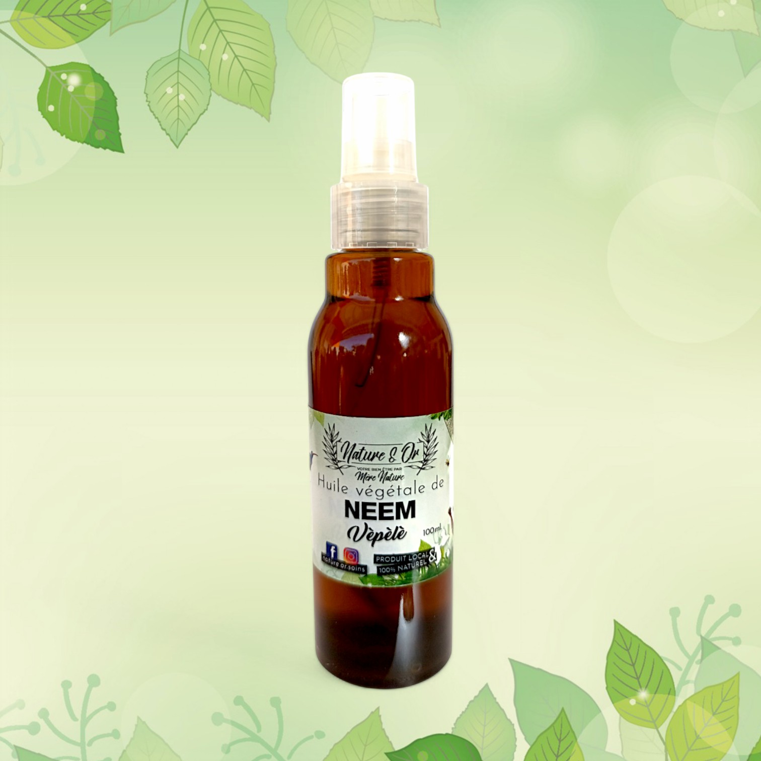 HUILE VÉGÉTALE Neem flacon de 100 ml