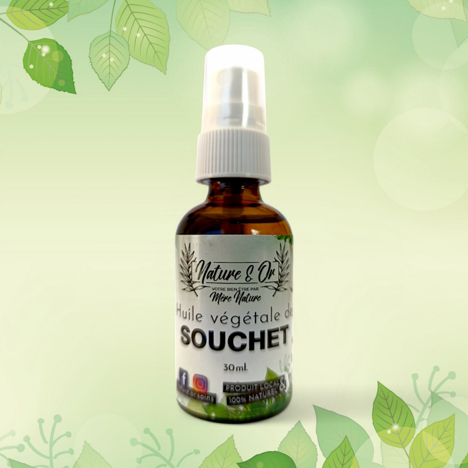 HUILE VÉGÉTALE Souchet flacon de 30 ml