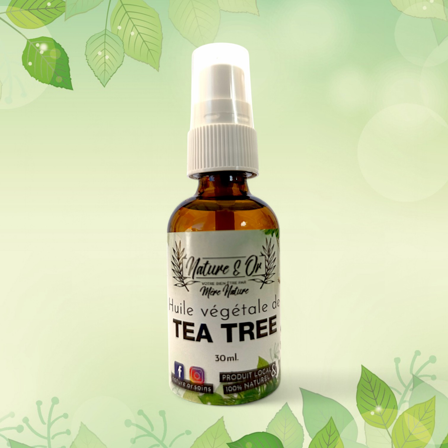 HUILE VÉGÉTALE Tea Tree flacon de 30 ml