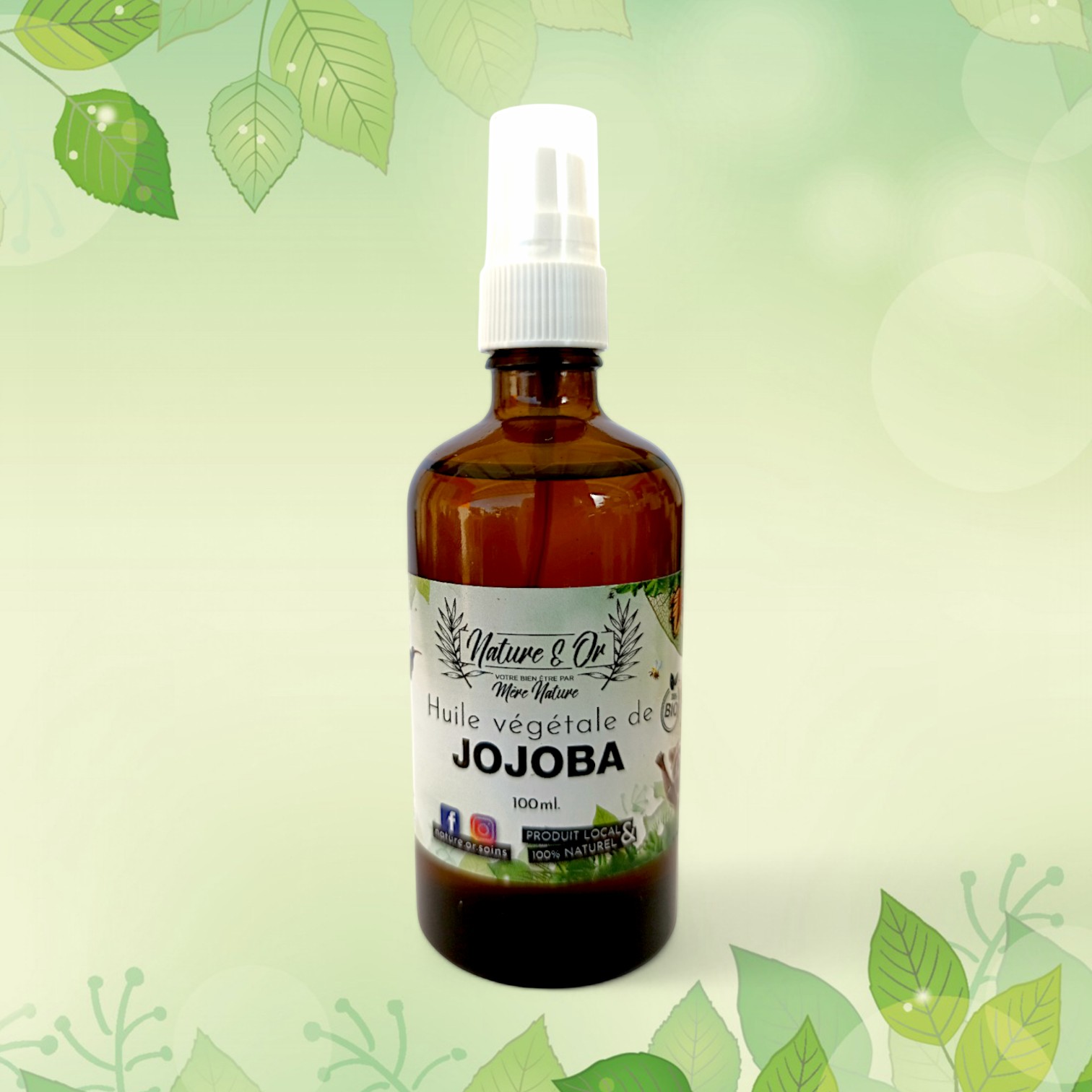 HUILE VÉGÉTALE Jojoba flacon de 100 ml