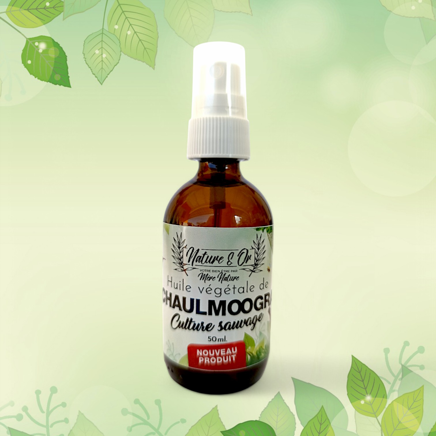 HUILE VÉGÉTALE Chaulmoogra flacon de 50 ml