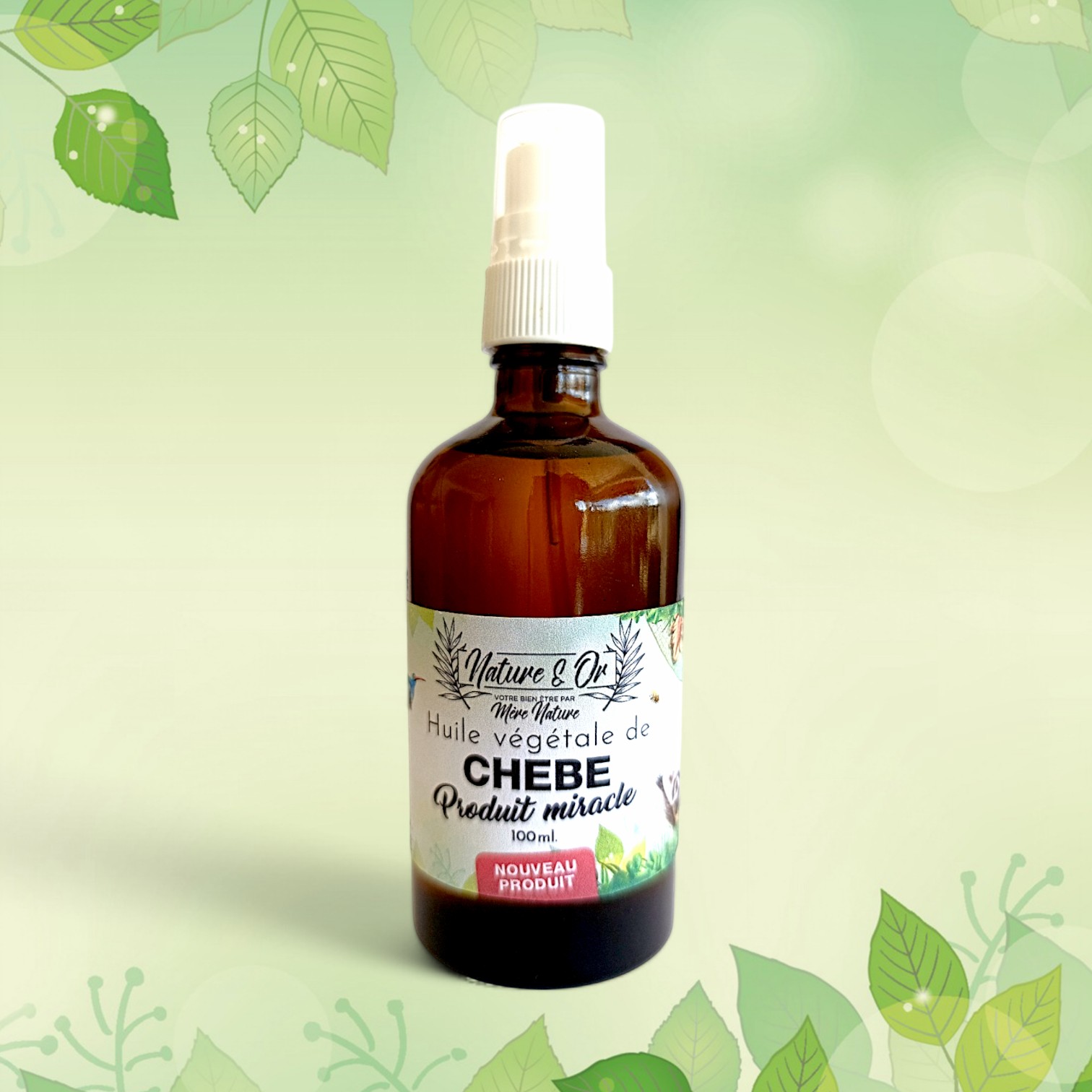 MACERAT HUILE VÉGÉTALE Chebe flacon de 100 ml